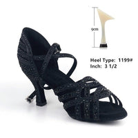 Natty Records Store Women's Shoes black 9cm / 5 Dance the Night Away Dance Shoes