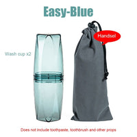 Natty Records travel accessories EasyBlue / China BAISPO Portable Travel Wash Cup Outdoor Toothbrush Holder Multifunction Toiletries Organizer For Home Bathroom Accessories Set