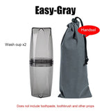 Natty Records travel accessories EasyGray / China BAISPO Portable Travel Wash Cup Outdoor Toothbrush Holder Multifunction Toiletries Organizer For Home Bathroom Accessories Set